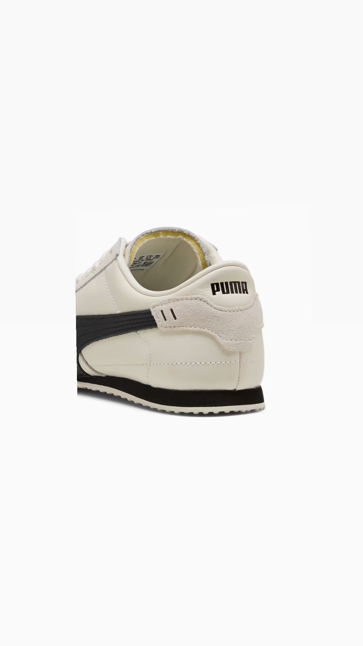 Puma UT leather warm white black