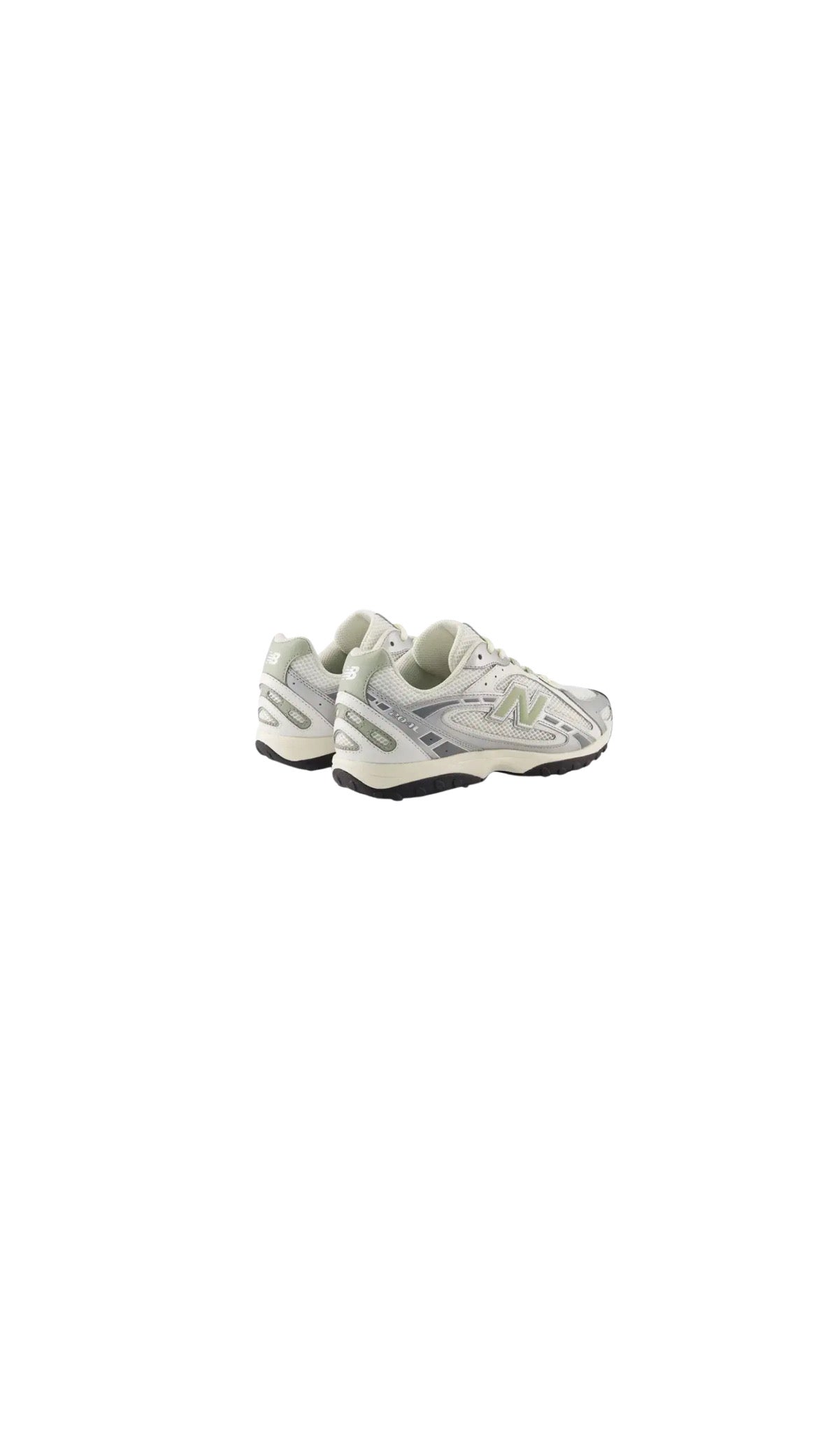 NB Balance 204L Silver Metallic Sage Green