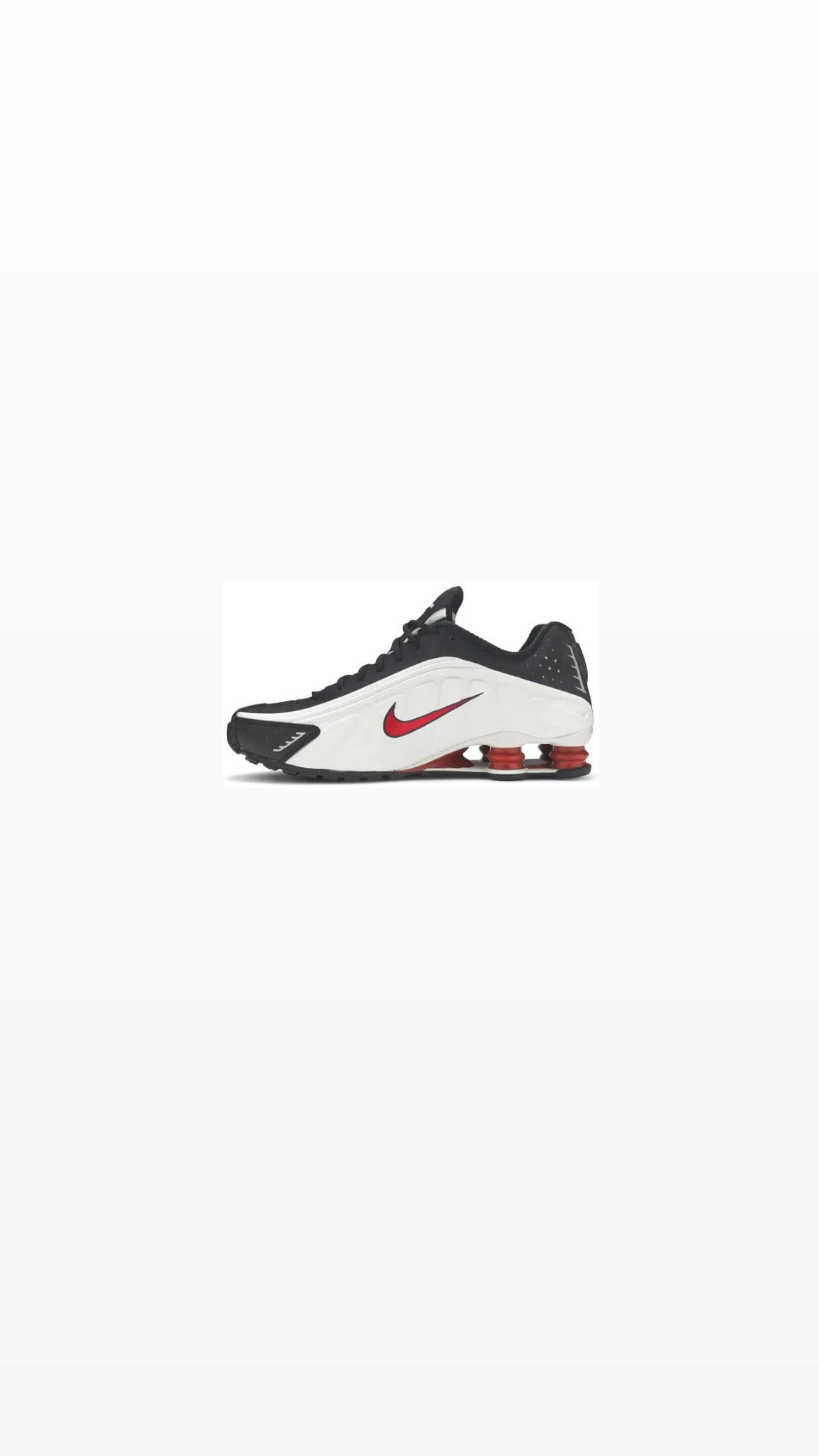 Nike Shox R4 Platinum Tint University Red Black