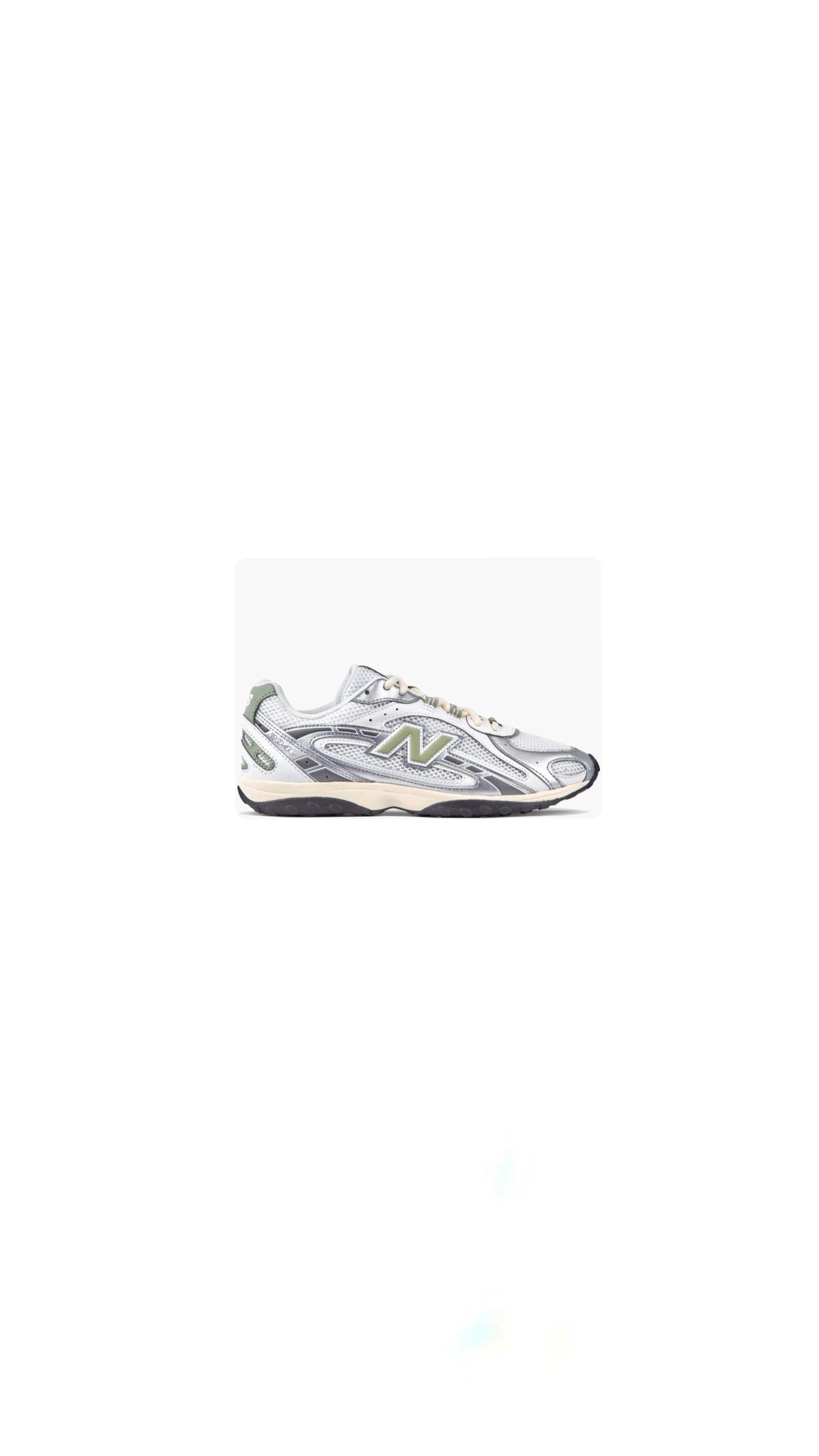 NB Balance 204L Silver Metallic Sage Green