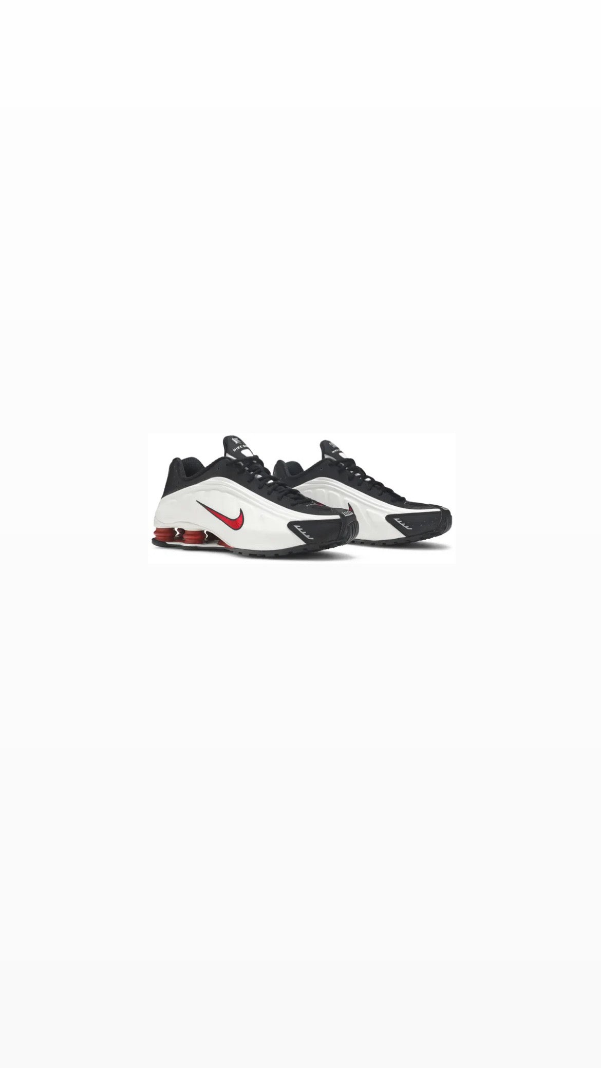 Nike Shox R4 Platinum Tint University Red Black