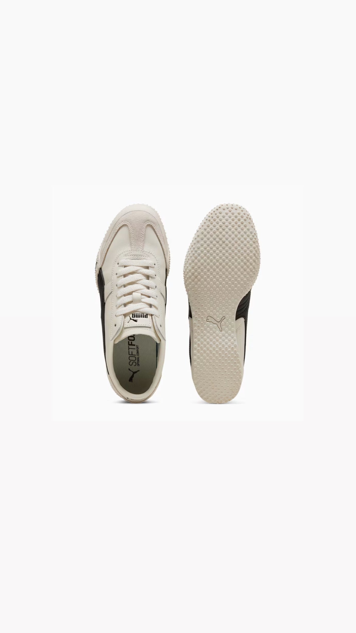 Puma UT leather warm white black