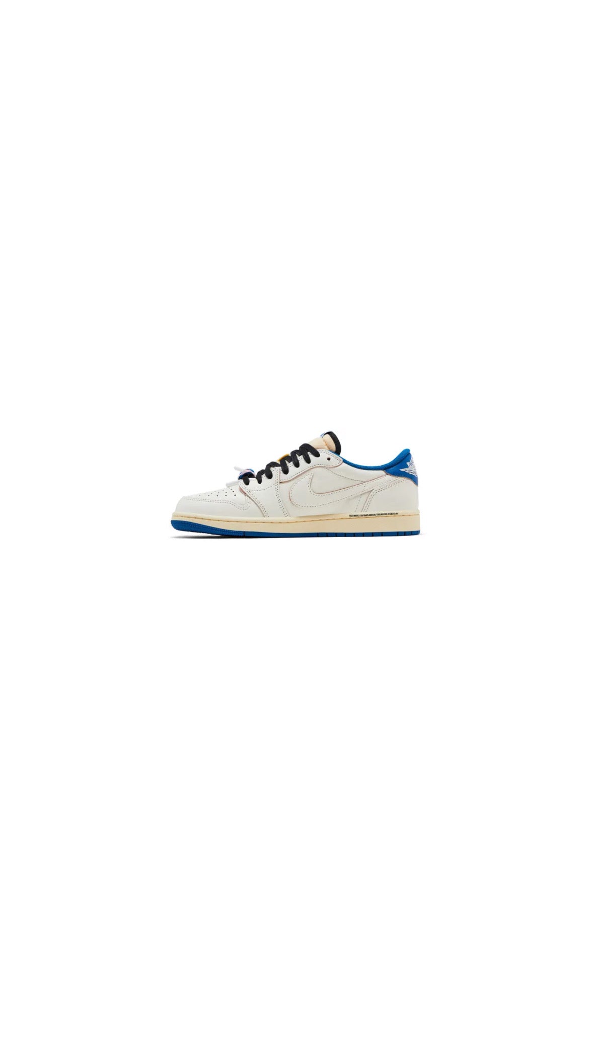 Nike Air Jordan 1 Retro Low OG SP Fragment x Travis Scott Sail Military Blue