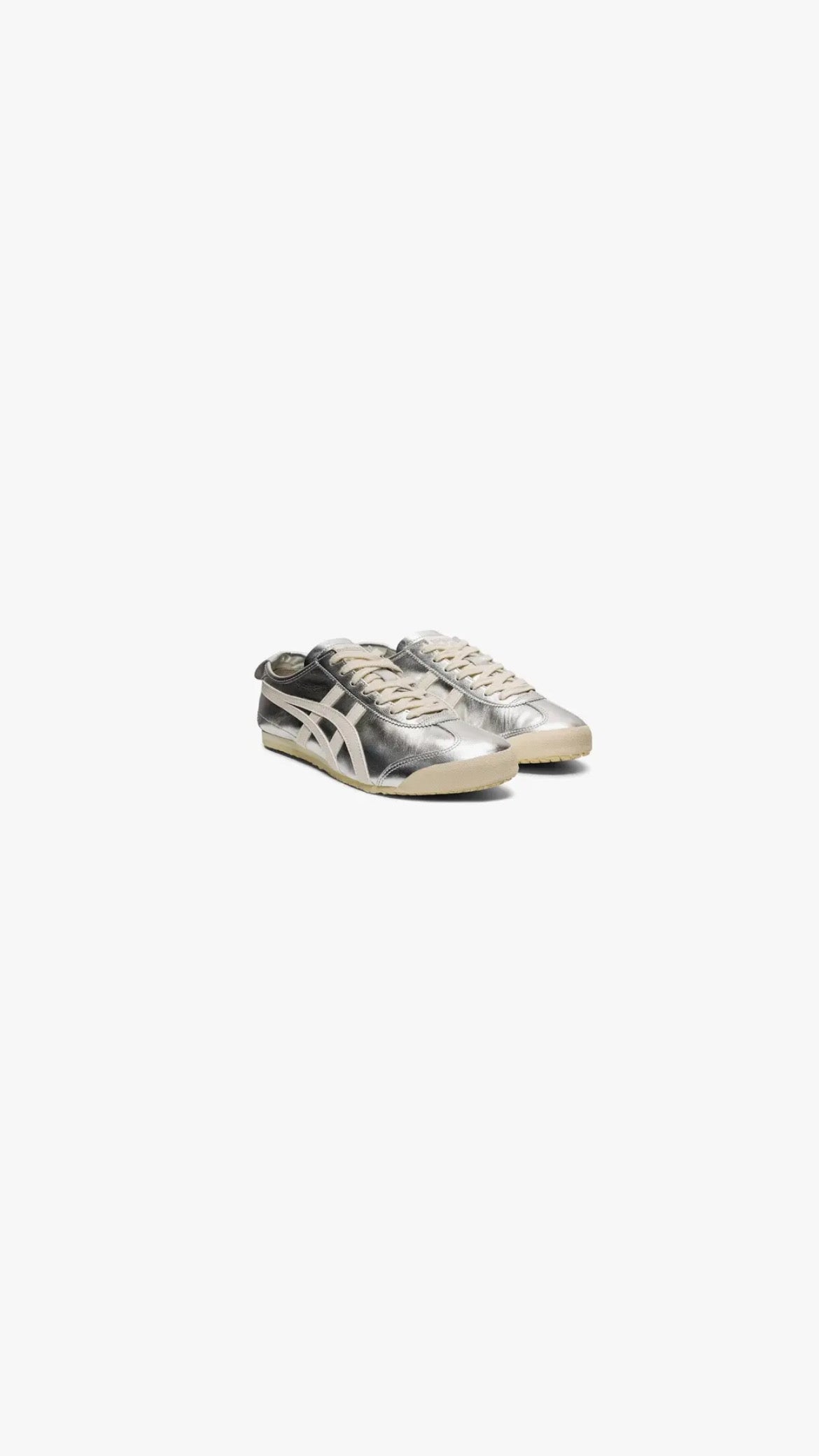 Onitsuka Mexico 66 Lace Up Silver/White