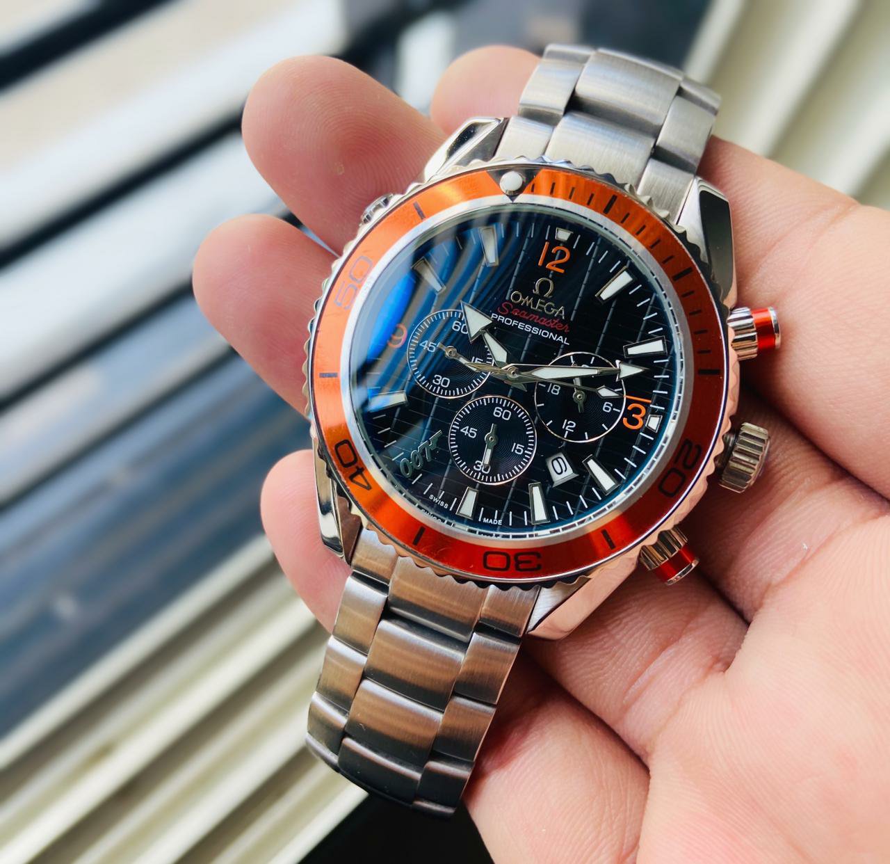 Omeg_a Seamaster Planet Ocean Quartz Japan