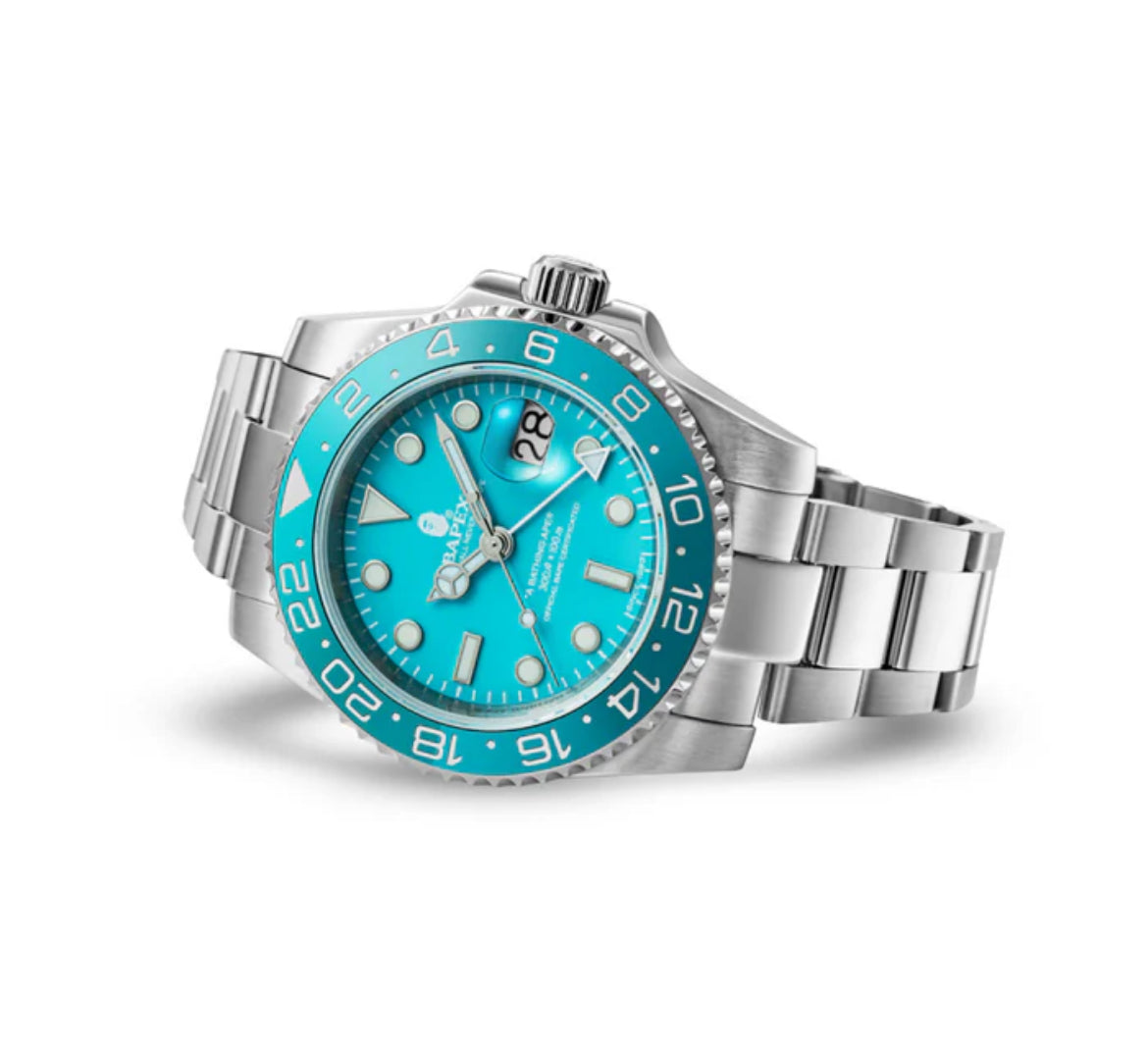 Role_x Oyster perpetual Gmt master Steel-Aqua Blue