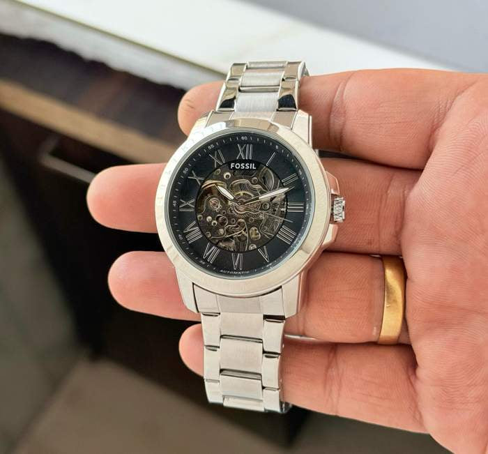 Fossi_l Flynn Automatic Silver-Black