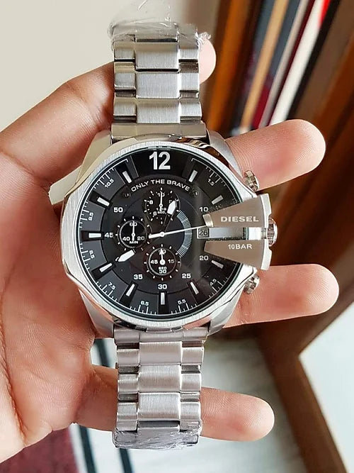 Diese_l 10 bar only the brave silver black